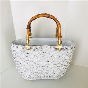 Vintage Lesco Wicker Bag